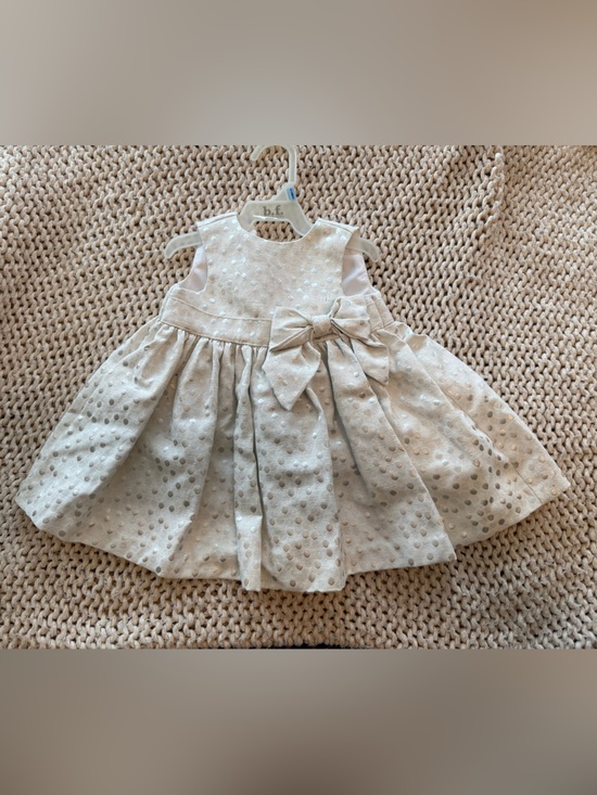 Crazy 8 Other - Girls white Polka Dot Party Dress with Bow